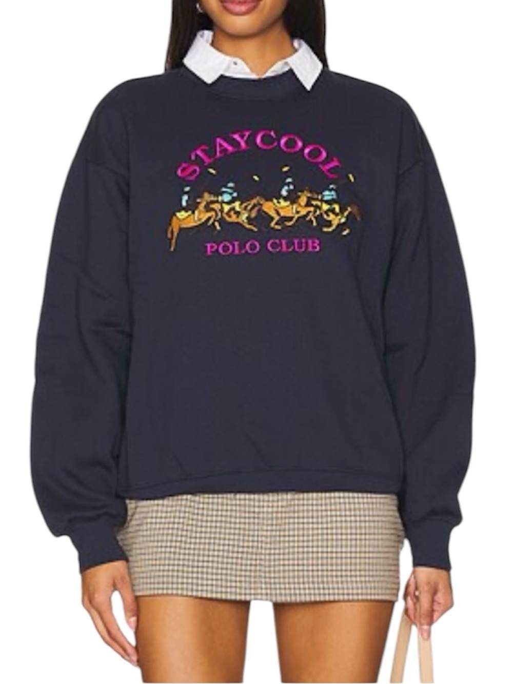 STAYCOOLNYC | Women’s Polo Club Navy Crewneck Sweatshirt Size Large NWT